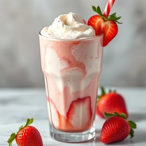STRAWBERRY ICE CREAM SHAKE